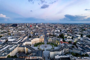 Lodz şehri - Özgürlük Meydanı manzarası.