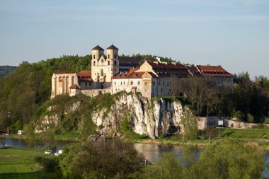 Tyniec 'teki Benedictine Manastırı. Krakow, Polonya