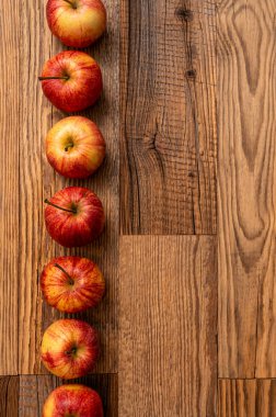 Delicious, red, juicy Polish apples. clipart