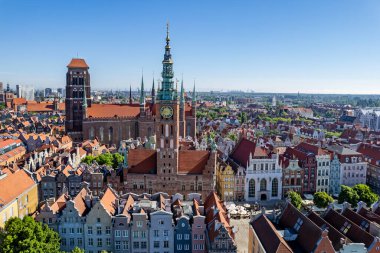Polonya 'nın eski Gdansk kasabası.