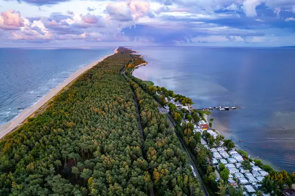 Hel Peninsula, Poland. 35-km-long sandbar peninsula in northern Poland.