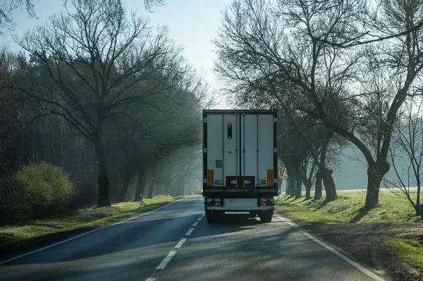 Yol ulaşımı - araba hareket halinde.
