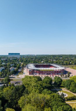 Belediye Stadyumu, Lodz, Polonya. 14 Haziran 2019, Lodz, Polonya Futbol Stadyumu