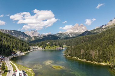  Dolomitler, İtalya 'da Lago di Misurina