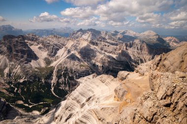 Tofana di Mezzo - Dolomitler - Zirveden Görüntü.