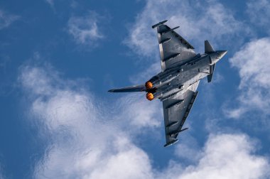 Eurofighter Typhoon is a European multinational twin-engine, supersonic, multirole fighter