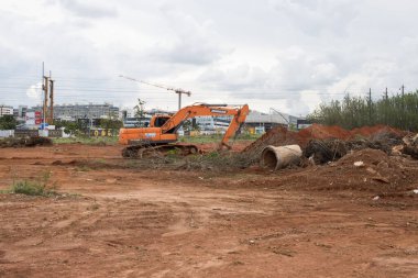 Brezilya, Brezilya, 11 Kasım 2022 'de Noroeste olarak bilinen Brasilia' nın kuzeybatı kesiminde yeni bir yol inşaatı için boşaltıldı.