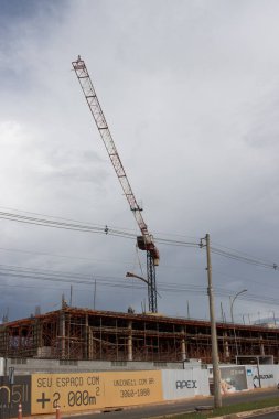 Brasilia, DF Brazil, January 24 Construction of a new concept of Apartment building and Mall Combined called Union 511 Residence Mall in the Northwest Section of Brasilia