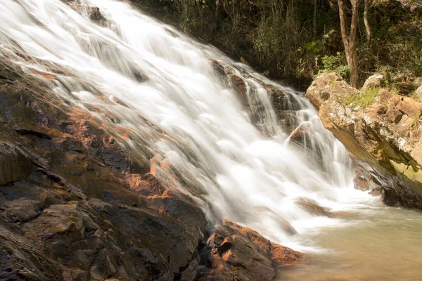 Водопад Известный Кашуэйра Бокейрао Параноа Бразилия Недалеко Бразилии — стоковое фото