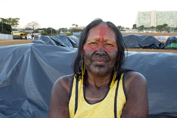 Brasília Brasil Junho 2023 Índios Indígenas Diferentes Tribos Todo Brasil — Fotografia de Stock