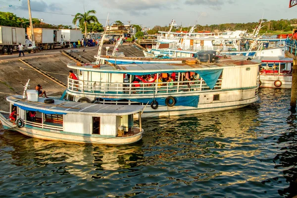 Belem Para Brazília Október 2013 Tipikus Szállítóhajók Amelyekkel Embereket Szállítottak — Stock Fotó