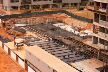 Brasilia, Brezilya, 27 Eylül 2017 Kuzeybatı Brasilia Bölgesi 'nde devam eden Massive Construction Projects, Noroeste