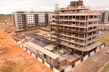 Brasilia, Brezilya, 27 Eylül 2017 Kuzeybatı Brasilia Bölgesi 'nde devam eden Massive Construction Projects, Noroeste