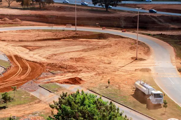 Brasilia, DF, Brezilya 9 Kasım 2023 Kuzeybatı Brasilia 'da Noroeste olarak bilinen yeni yol inşaatı