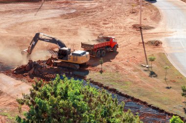 Brasilia, DF, Brezilya 9 Kasım 2023 Kuzeybatı Brasilia 'da Noroeste olarak bilinen yeni yol inşaatı