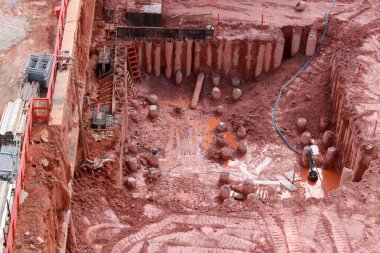 Brasilia, Brazil, DF December 19 2024 Construction of a New Apartment Building in the 311 block of Noroeste, Brasilia clipart