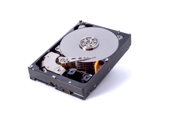 Bilgisayar HDD Hard Disk Sürücüsü. Bilgisayar Depolama Belleği Aracı. Clipping Path ile Dosya.