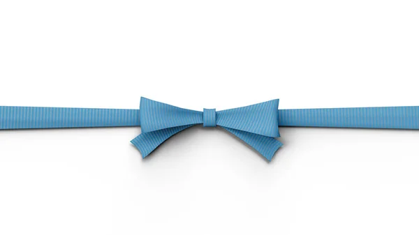 Gift Ribbon Bow Top View Mockup Template Christmas Easter Valentines — Stock fotografie