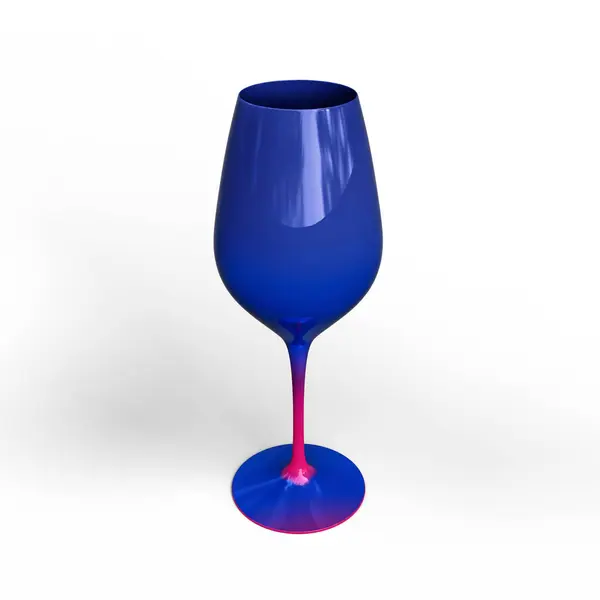 酒杯子 3D说明 带有裁剪路径的文件 — 图库照片