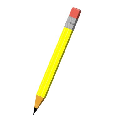 Beyaz Arkaplanda Kalem Okulu, Ofis ve Sanat Malzemeleri Vektör İllüstrasyonu.