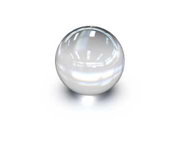 Şeffaf arkaplanda cam küre oluşturma