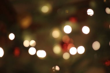 Bir Alman Noel ağacının bulanık ışıkları. Yüksek kalite fotoğraf