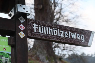LOHmen, Almanya - 03 Mart 2024 Saxon İsviçre 'de yakıt ikmal tabelası. Yüksek kalite fotoğraf