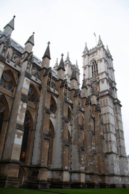 30 Aralık 2017 'de Westminster Manastırı' nın yan tarafında. Yüksek kalite fotoğraf
