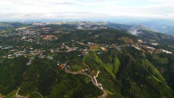 Yukarıdan Görülen Dran Geçişi Güzel Görkemlidir Burası Vietnam Güzel Tehlikeli — Stok video