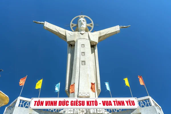 Вунг Тау Вьетнам Февраля 2022 Года Христос Царь Статуя Иисуса — стоковое фото