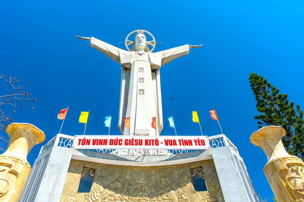 Вунг Тау Вьетнам Февраля 2022 Года Христос Царь Статуя Иисуса — стоковое фото