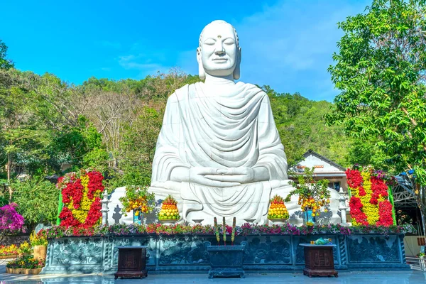 Vung Tau Vietnã Fevereiro 2022 Grande Estátua Buddha Meditando Frente — Fotografia de Stock