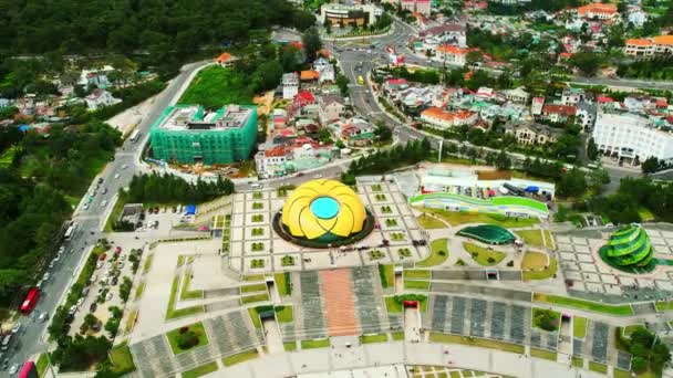 Lat Vietnam July 8Th 2022 Aerial View Sunflower Building Lam — Video