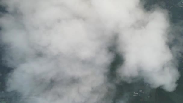 Vue Aérienne Paysage Urbain Saigon Matin Avec Ciel Brumeux Dans — Video