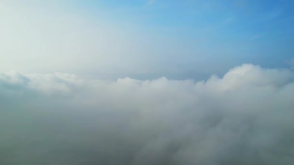 Letecký Pohled Město Saigon Dopoledních Hodinách Mlhavou Oblohou Jižním Vietnamu — Stock video