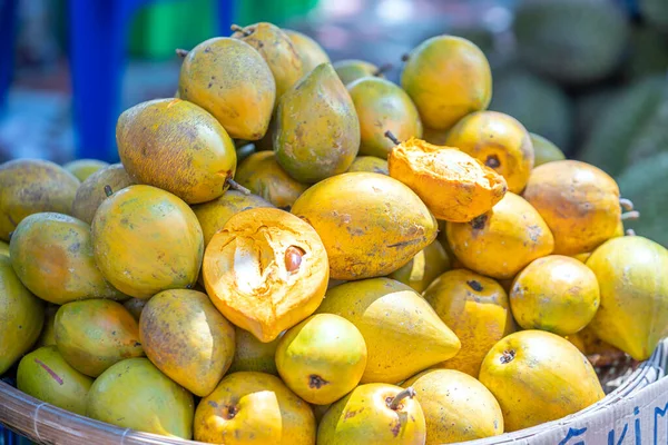 Lucuma ,egg fruit for sale at the market, Vietnam fruits, sweet and nutritious fruit