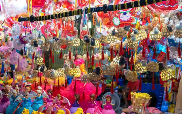 Chi Minh City Vietnam September 2023 Färgglada Tradition Lykta Chinatown — Stockfoto