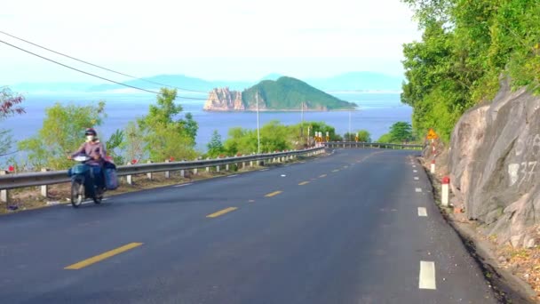 Landscape Vung Bay Terlihat Dari Lulus Pagi Hari Tempat Ini — Stok Video