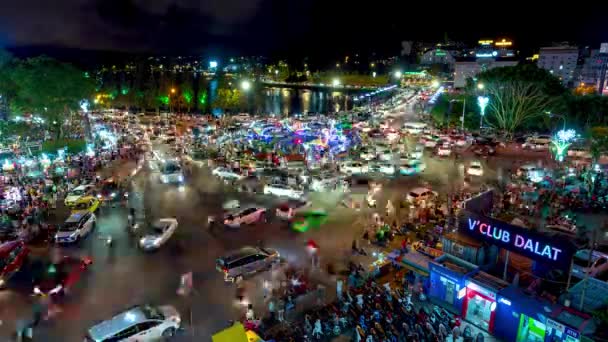 Lat Vietnam Juillet 2022 Time Lapse Lat City Night Beautiful — Video