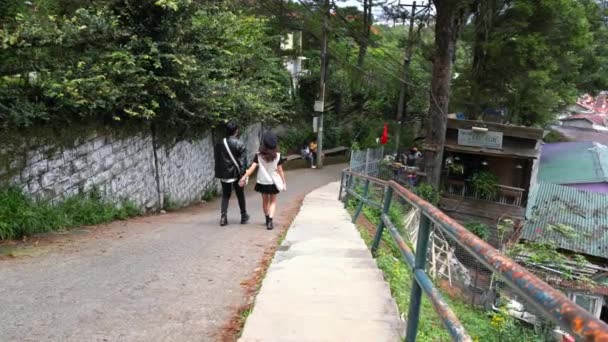 Lat Єтнам Вересня 2022 Високий Схил Житловому Районі Приваблює Туристів — стокове відео