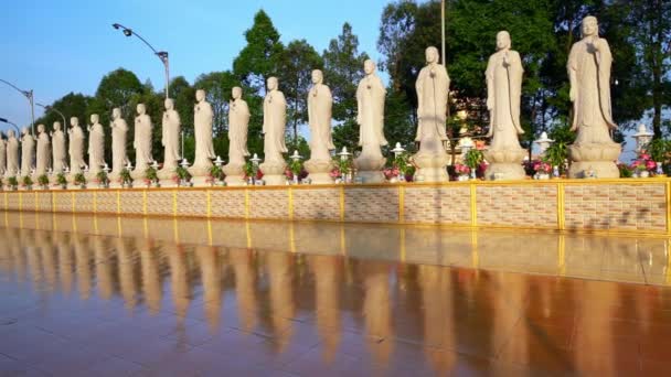 Vung Tau Vietnam Diciembre 2022 Arquitectura Presbiterio Templo Dai Tong — Vídeo de stock