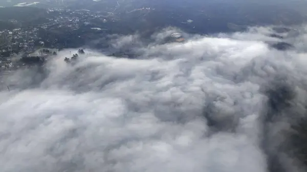Pemandangan Udara Dari Pinggiran Kota Cau Dat Dekat Kota Lat Stok Gambar