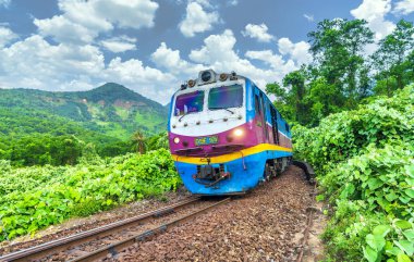 Hai Van pass, Hue, Vietnam - 14 Nisan 2024: Hai Van geçidi, Kuzey Hai Van durağı, Hue, Vietnam