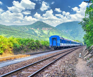 Hai Van pass, Hue, Vietnam - 14 Nisan 2024: Hai Van geçidi, Kuzey Hai Van durağı, Hue, Vietnam