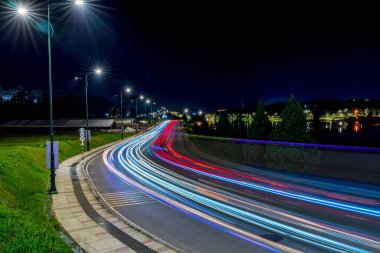 New York şehrinin gece manzarası