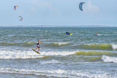 Uçurtma sörfçü eylem