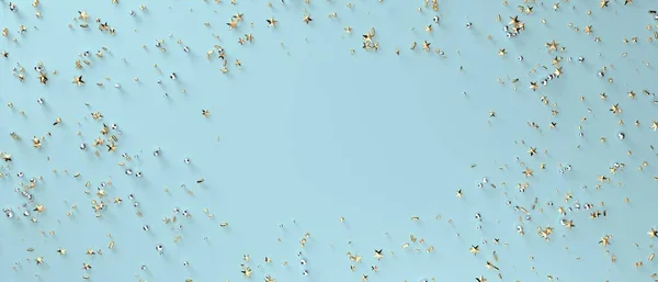 ทองค Confetti บดาว ภาพวาด — ภาพถ่ายสต็อก