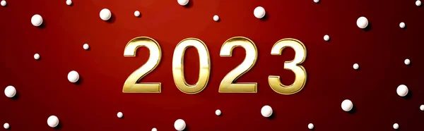 2023 Nieuwjaarsthema Met Witte Snoepjes Platte Lay — Stockfoto