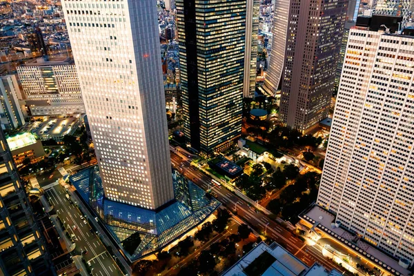 Wolkenkrabbers Torenhoog Boven Het Stadsgezicht Van Nishi Shinjuku Tokyo Japan — Stockfoto