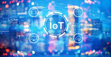 Gece bulanık şehir ışıklarıyla ilgili çok tema